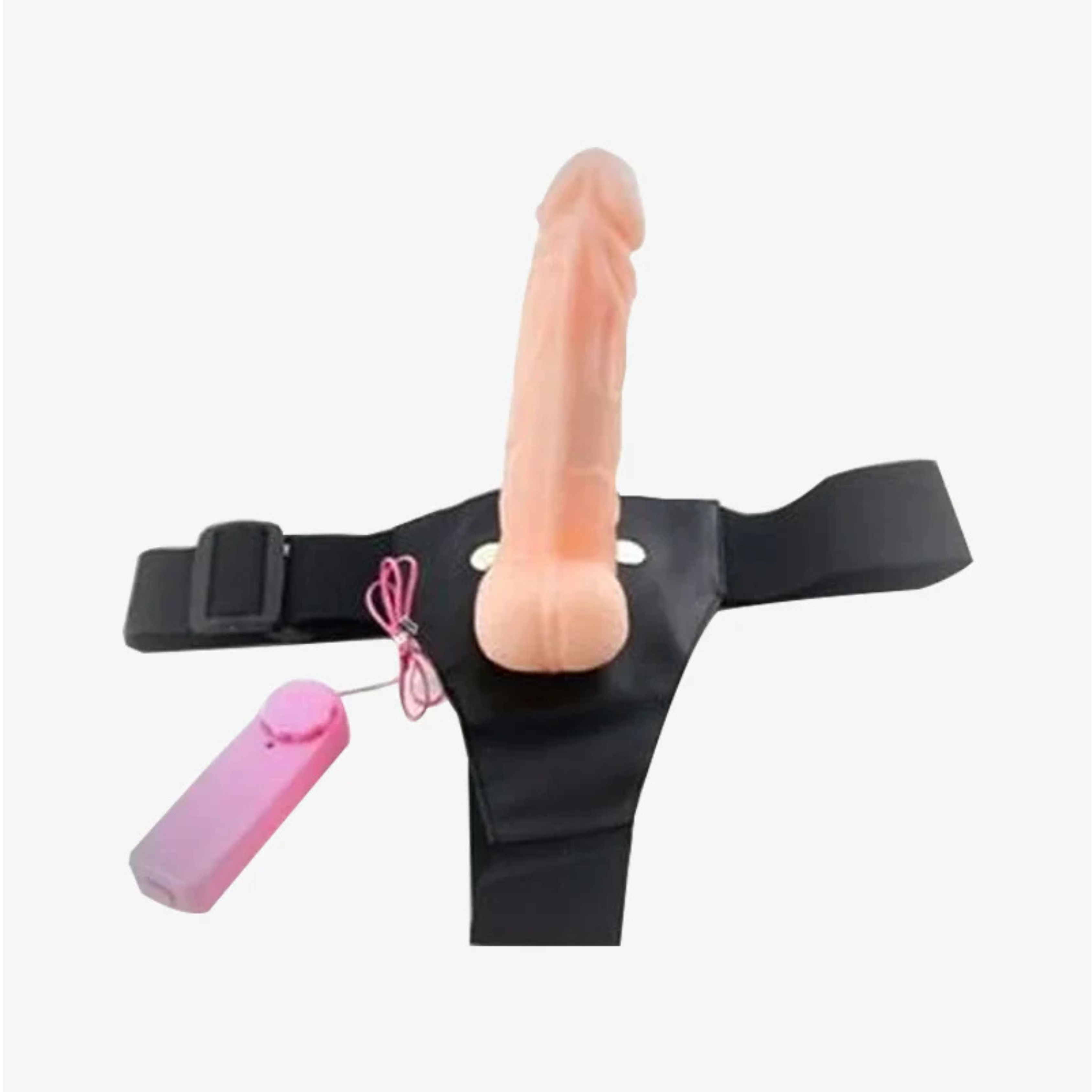 Realistic Solid Strap On Dildo With Vibration & Balls